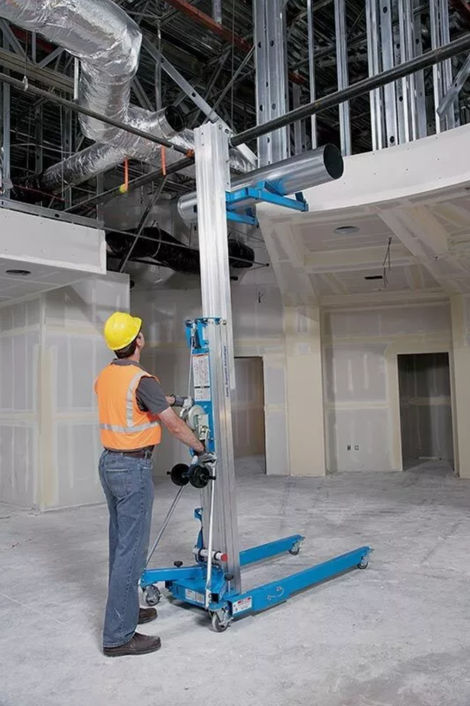 450kg SWL Genie SL10 Material Lift Access Hoist Lifting Forklift RSJ Lifter